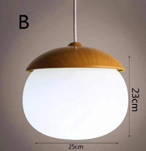 Скандинавский современный креативный декоративный подвесной светильник E27 светодиодный подвесной светильник для кухни, гостиной, спальни, кабинета, книжного магазина, кафе - Цвет корпуса: B