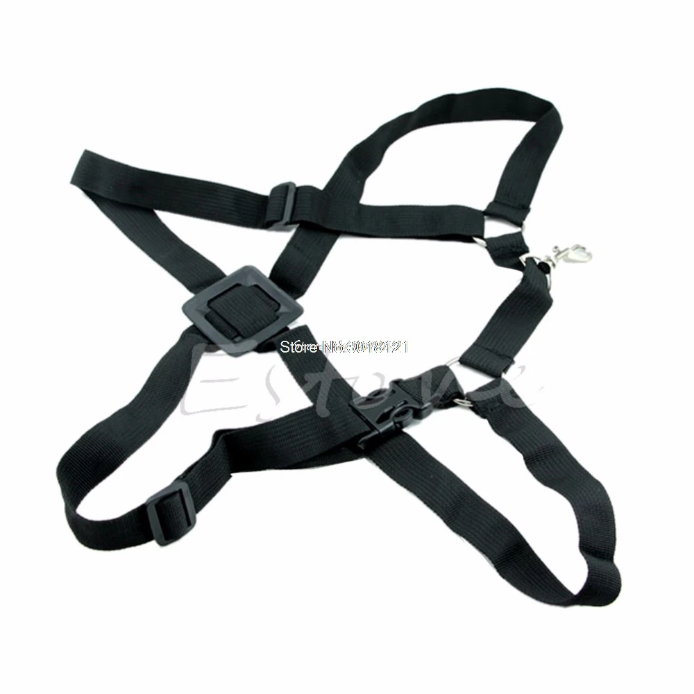 

New Adjustable Tenor Baritone Sax Saxophone Harness Shoulder Strap Black