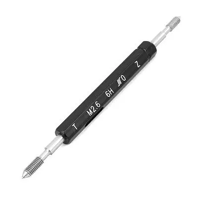 

M2.6 6H Steel Pipe Thread Plug Gage Go/No Go Gauge Gaging Tool