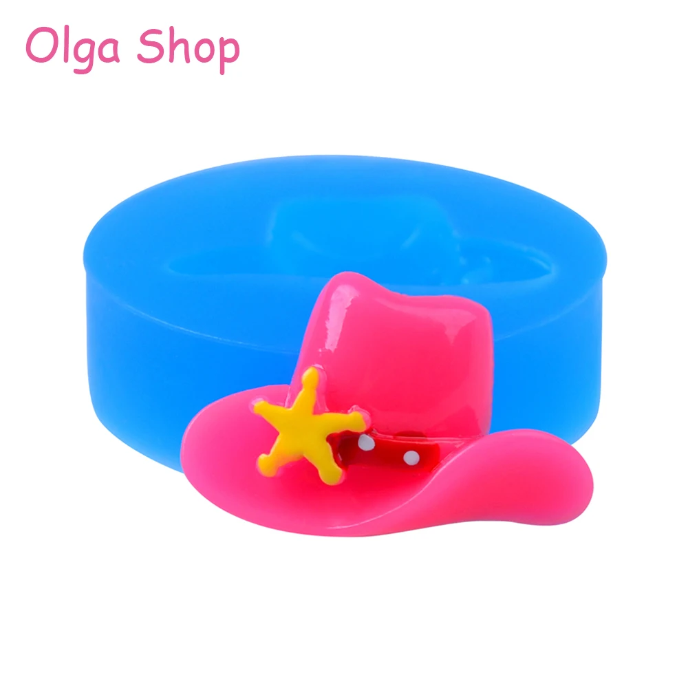 FYL542 29.6mm Hat with Star Silicone Mold - for Fondant Sugarcraft Cookie Biscuit Chocolate Resin Clay Gun Paste Mould | Дом и сад