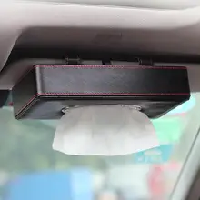 Черный кожаный автомобиль коробка ткани с белыми кристаллами для приборной панели подлокотник универсальный, подходит для BMW Benz Honda Audi