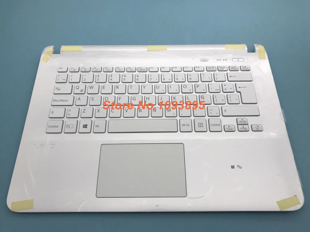 

NEW Spanish/Latin keyboard For SONY Vaio SVF142C29U SVF14214CLB SVF14215CLB Latin keyboard Backlit White with topcase Palmrest