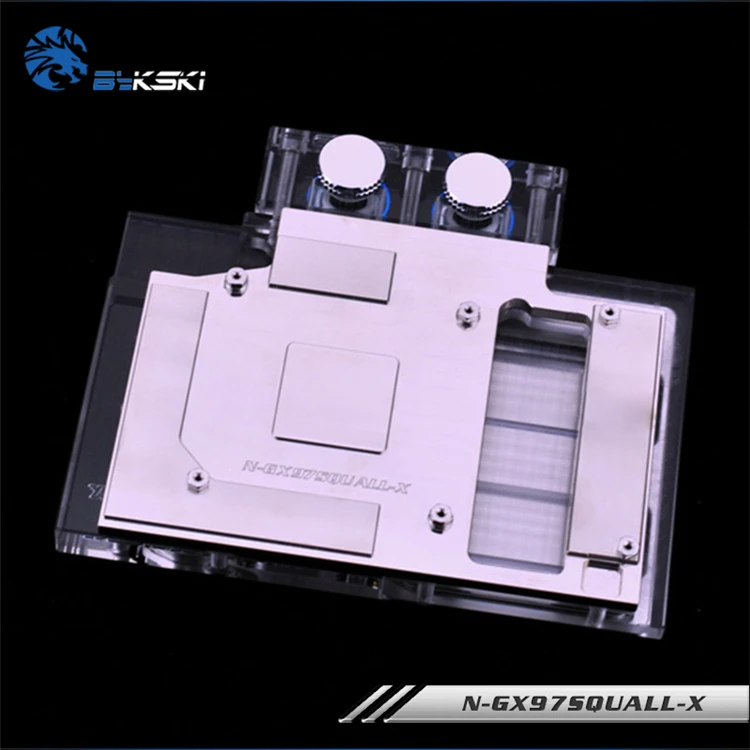 BYKSKI для справки GTX 660Ti/670/760/970. Медный водоблок с полным покрытием. P/N: N GX97SQUALL