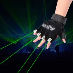 Новинка светодио дный лазерные перчатки Зеленый Красный шарик с Батарея танцевальное шоу пальцы этап Palm лампы для Диско Музыка вечерние