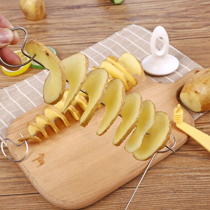 1PCS Vegetable Fruit Spiral Slicer Models Cutter Kitchen Tools V Shredder Cooking Chips