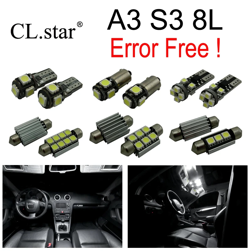 

26pcs canbus error free LED bulb interior dome light kit package for Audi A3 S3 8L (1996-2003)