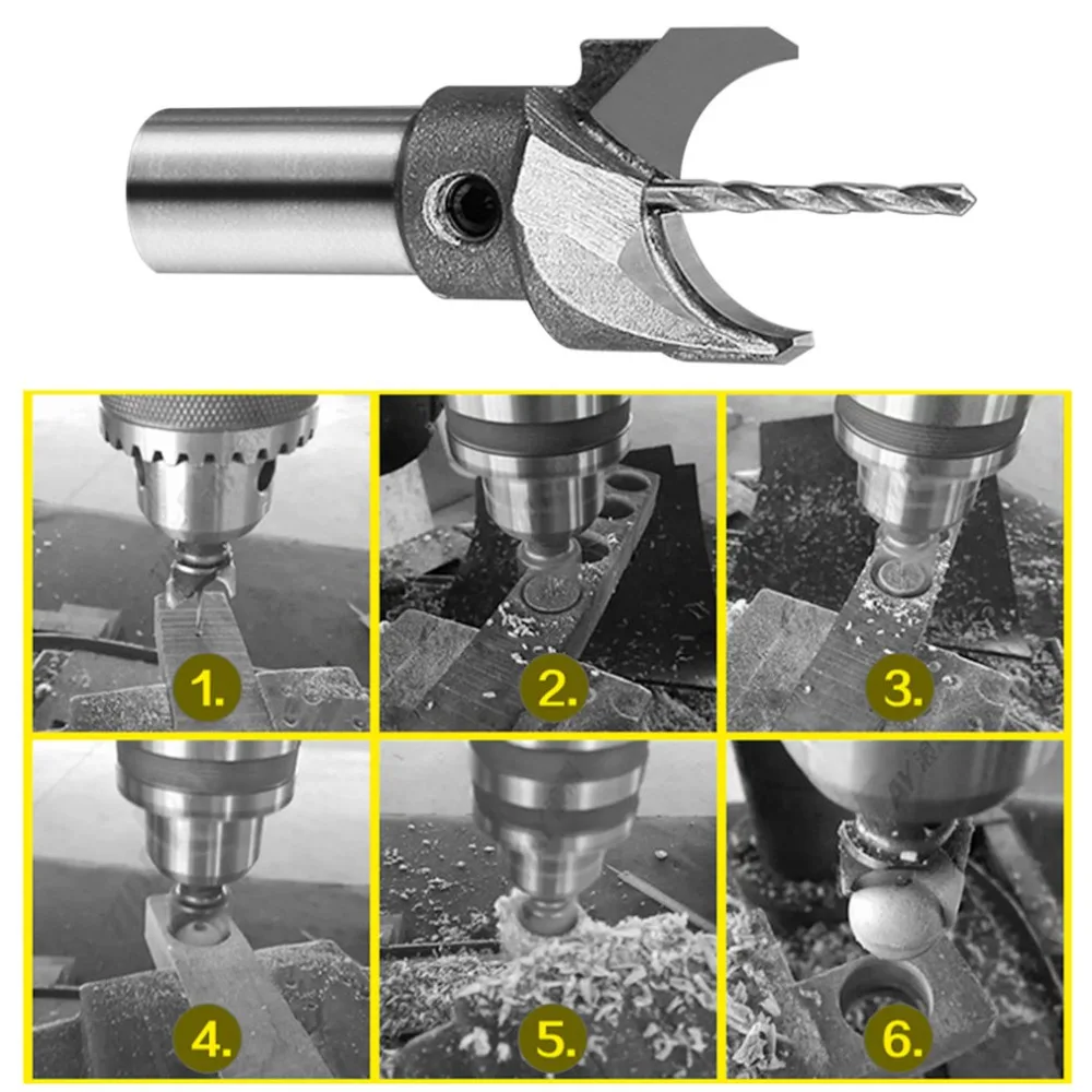 Резец из твердого сплава 6 мм-35 мм фреза для обработки деревянных бусин шаровой резец бусин Будды сверлильный инструмент для деревообработки