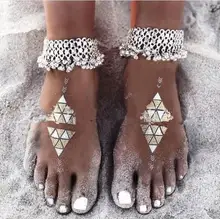 Lalynnly Fashion Beach Anklet with Bell Summer Anklet Bracelet for Women Bohemian Anklet Chain Sandal Foot Jewelry A00281