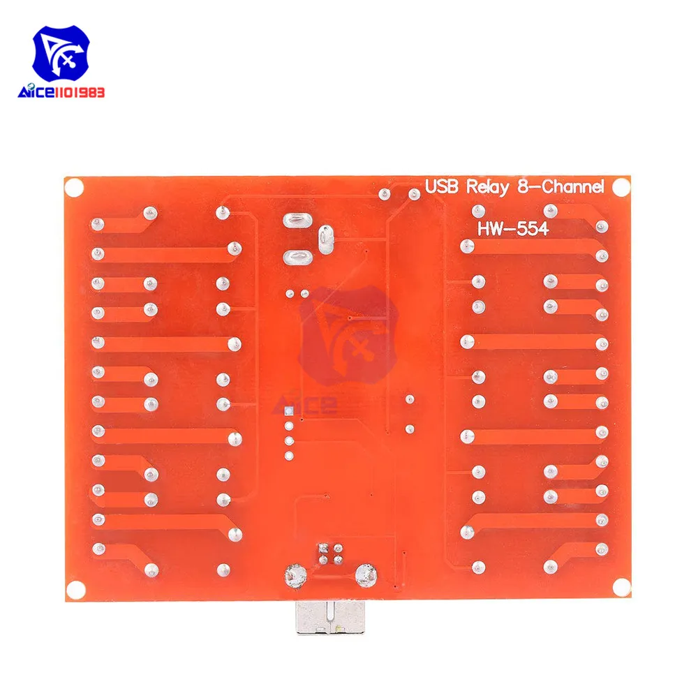 DC 12V 8-канальный сетевой видеорегистратор релейных платов Тип-B USB Программируемые компьютер Управление ULN2803 реле драйвер чип для Arduino умный дом мебель