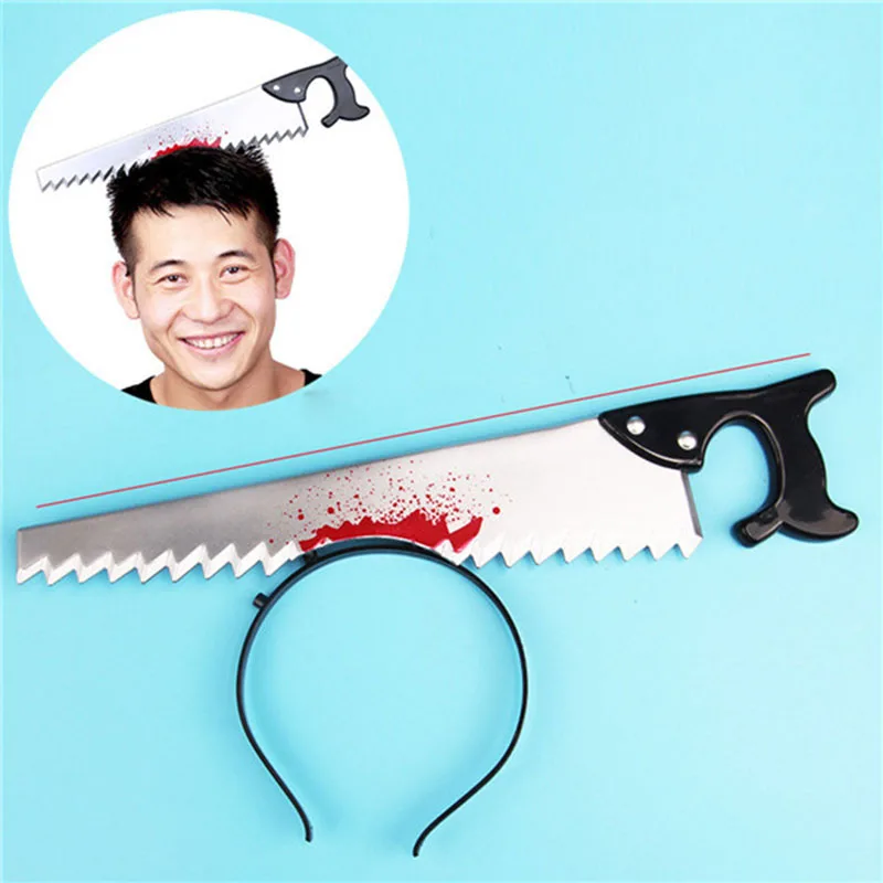 Halloween Horror Bloody Trick Joke Make Up Party Festival Decor Head Ornament Ideal For Playing