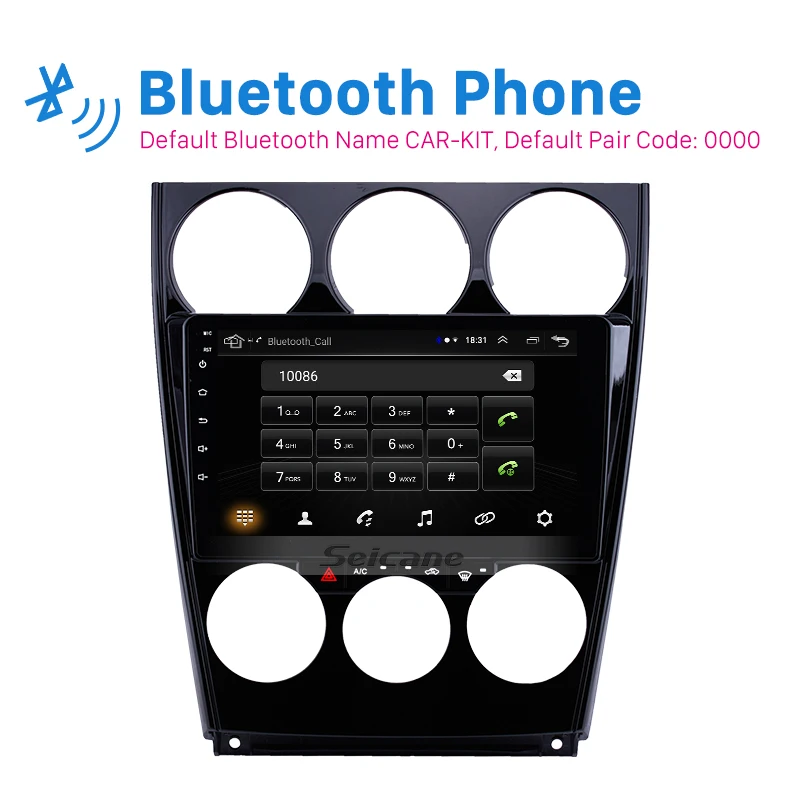 

Seicane 9" 2Din Android 8.1 Car GPS Autoradio Player for Old Mazda 6 2004-2015 Support OBD2 Steering Wheel Control Carplay DVR