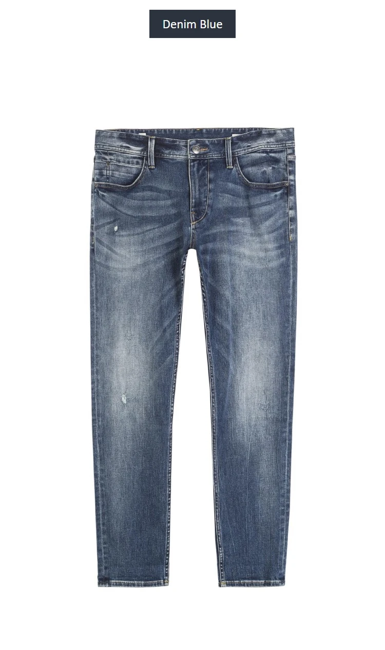 JackJones мужские осенние Стрейчевые зауженные укороченные джинсы модные брюки мужская одежда 218332542 219232506