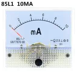 AC аналоговый метр Панель 10MA вольтметр амметры 85L1 10MA датчик