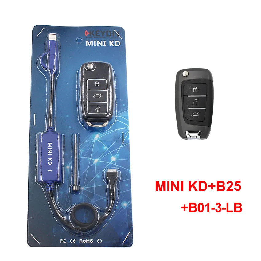 B01-3-LB+ B14-2 B14-3 B14-3+ 1 B17 B19-3 B19-4 B20-3 B20-3+ 1 B22-4 B25 B28+ мини KD дистанционный ключ для автомобиля с генератором аналогичных с KD900 - Цвет: KD01 with B25
