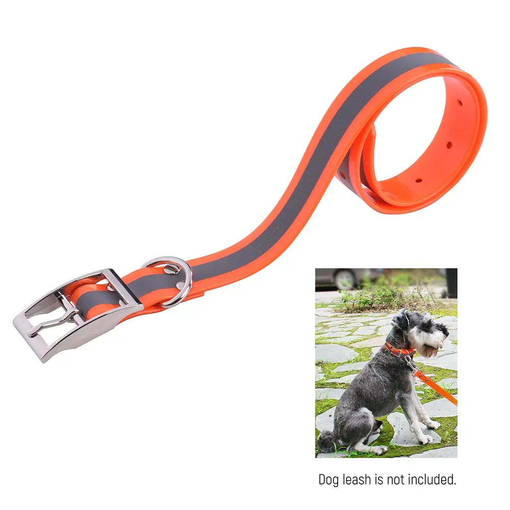 

Pet Collar TPU Reflective Dog Collar Adjustable Durable Waterproof Safe Pet Collar Strap Puppy Pet Collar For Small Medium Dog