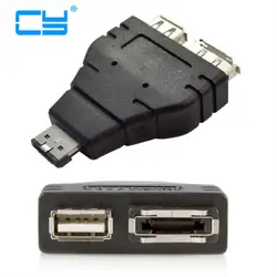 Combo eSATAp мощность через eSATA USB 2,0 в eSATA и USB сплиттер адаптер конвертер
