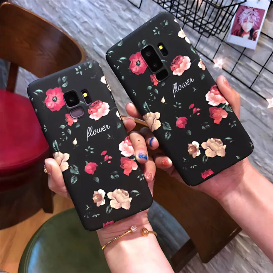 MOUSEMI S8 Case For Samsung Galaxy S8 Flower Case Hard S8 S9 Plus S7 Edge Note 8 9 Girls Marble Phone Fundas For Samsung S9 Case (6)