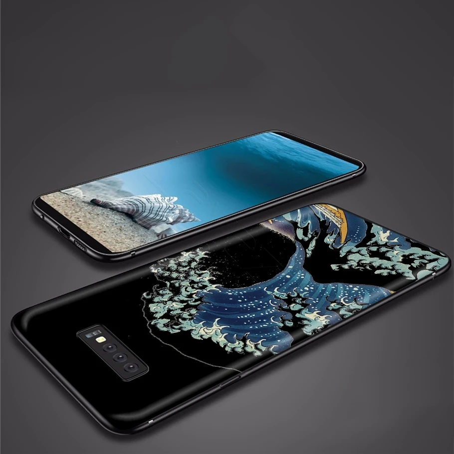 Чехол Kanagawa с большой волной для Samsung Galaxy J6 A9 A8 A7 A70 A6 A5 A50 A40 A30 A3 A10 A51 A71 A81 A91