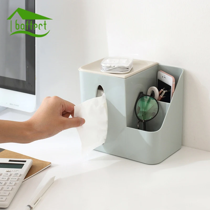 

Creative High Quality Desk Organizer Home Tissue Box Multifunctional Napkin Holder Remote Controller Telephone Storage Box