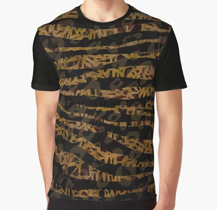

All Over Print T Shirt Men Funny tshirt Mosaic Chic Elegant Safari Glam Jungle Graphic T-Shirt