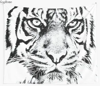 

Angry Tiger Wall Tapestry Beach Towel Polyester Blanket Yoga Shawl Mat