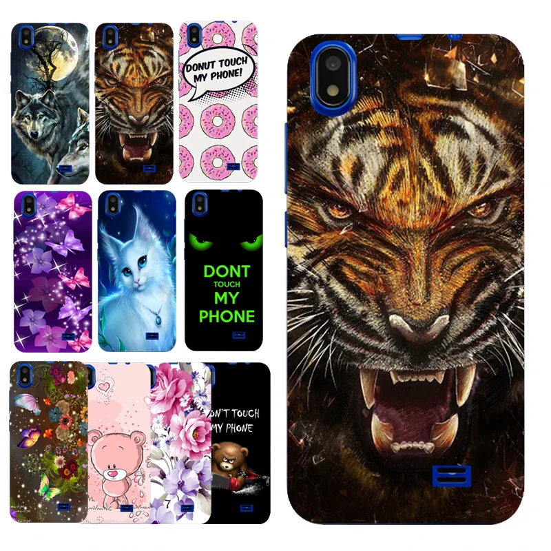 

Cartoon Tiger Animal Print TPU Case Cover Shell Housing Bag for Prestigio Wize Q3 PSP3471DUO
