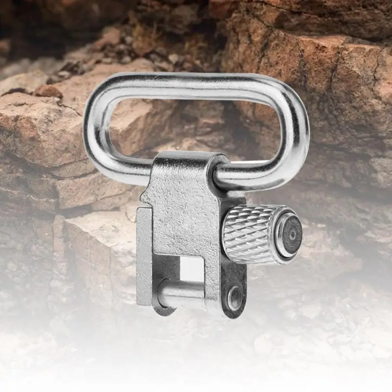 

2PCS QD Quick Detach Screw Stud Sling Swivels with Studs Hunting Strap Ring Accessories Equipment Stainless Steel 45 x 34 x 10mm