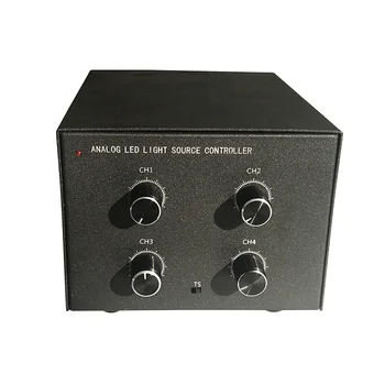 

Machine Vision Lighting LED Light Source Controller 4-channel Adjustable Brightness 3PIN-2 industrial interface DC24V