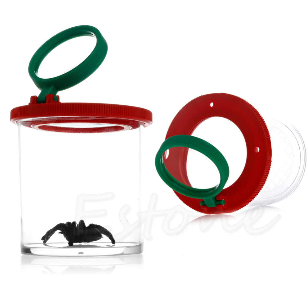 

New Bug Box Magnify Insect Viewer Entomologists 2 Lens Magnification Childs Toy