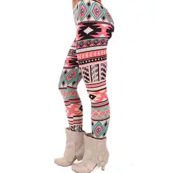 Модные женские туфли леди эластичные облегающие Племенной печатных эластичные штаны леггинсы Pantalon Депортиво mujer * 40