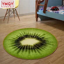 Круглый коврик для пола, фруктовый компьютерный стул, подушка, вращающееся кресло, круглый стул, круглый коврик, детское мультяшное одеяло H
