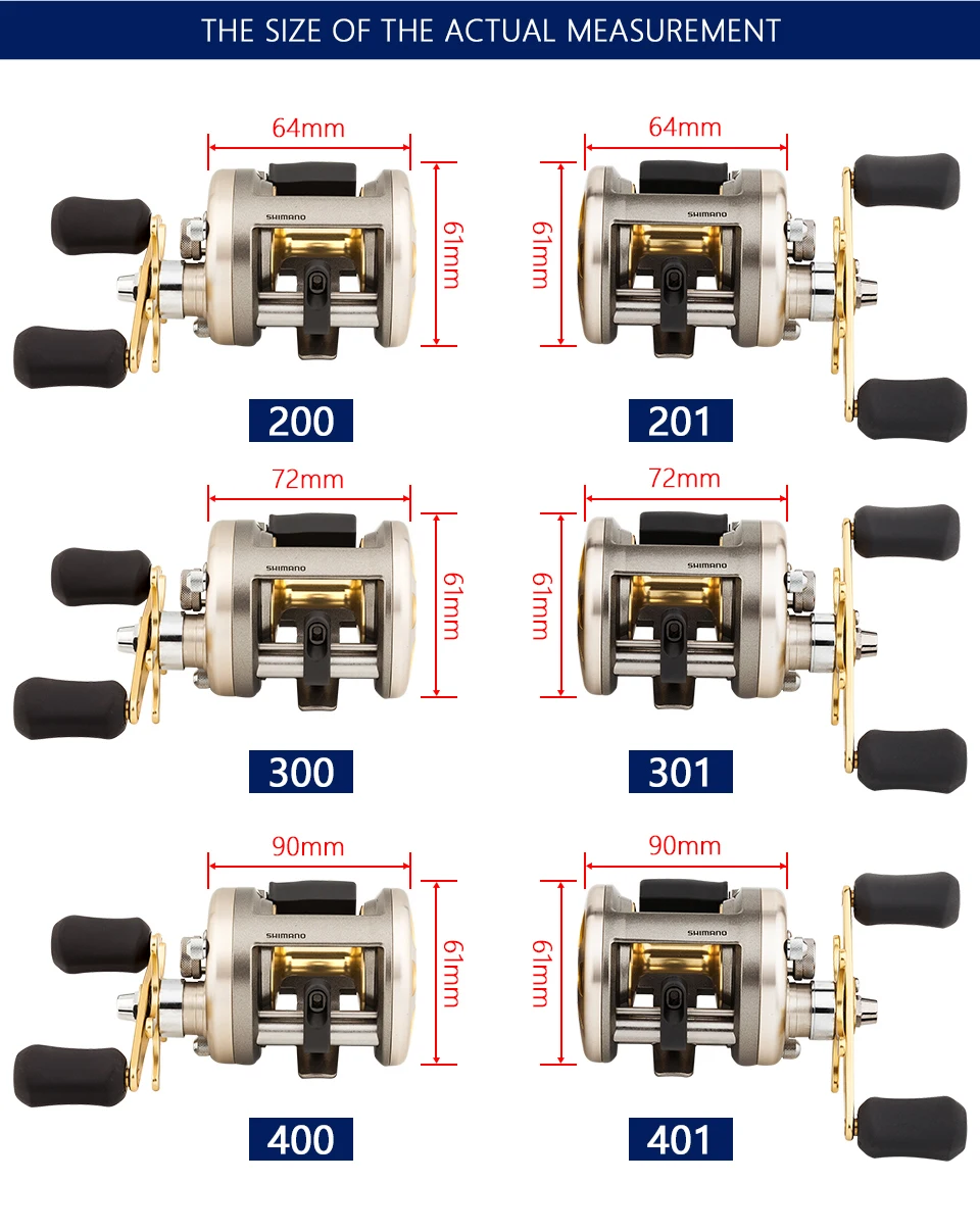 Катушки Shimano Кардифф 200A 201A 300A 301A 400A 401A для Пресноводной рыбной ловли катушка 4+ 1BB Шестерни Ratio5.8: 1 Макс Перетащите 5 кг морской рыбалки