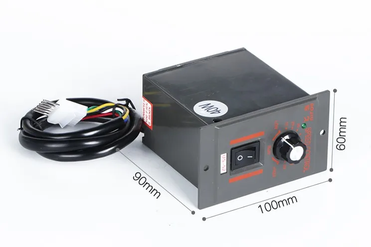 200W 220V AC 6 Pins Plug Gear Motor Speed Controller Switch US-52