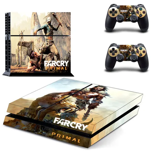 Far Cry Primal наклейка для PS4 наклейка для sony playstation 4 консоль и 2 контроллера наклейка для PS4 виниловая наклейка - Цвет: GYTM0295