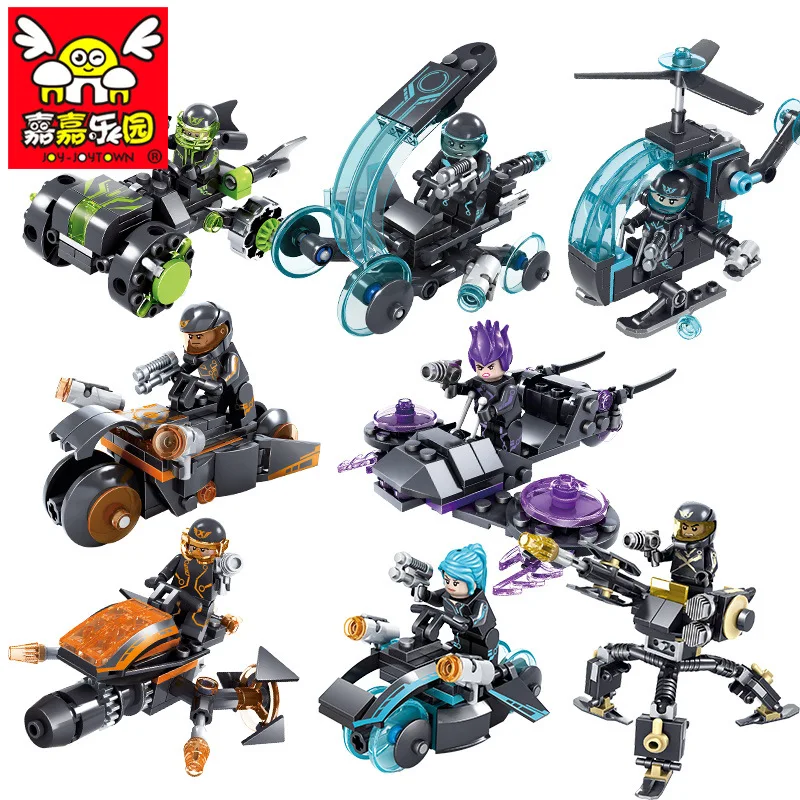 

591pcs X-AGENTS Series DIY Model Building blocks Nexo Knight Compatible with Legoe Technic City Bricks toys for Children gift
