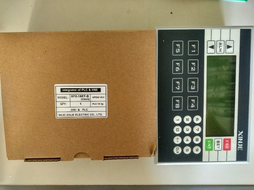 

XP2-18RT XINJE Integrator of PLC&HMI OP330 operate panel XC2 10DI/8DO new in box