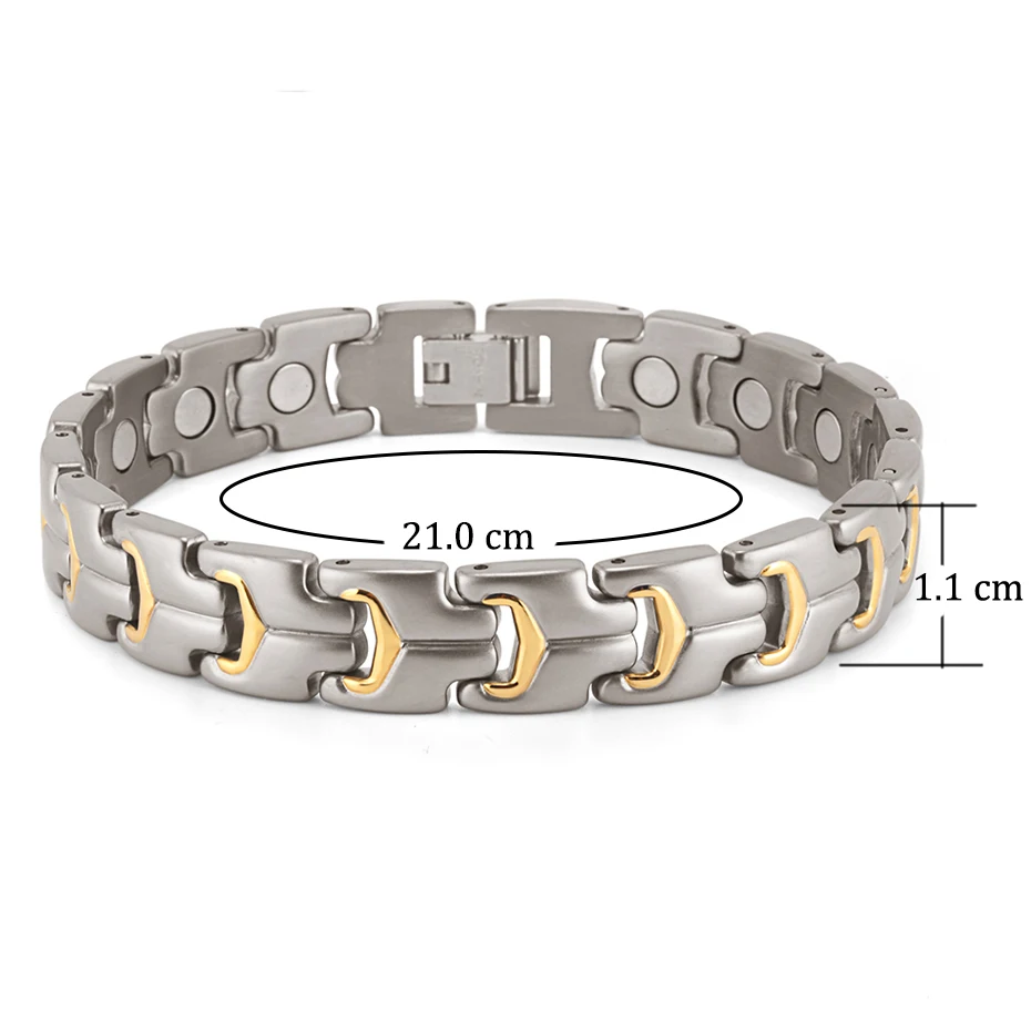 titanium bracelet for men and women size 