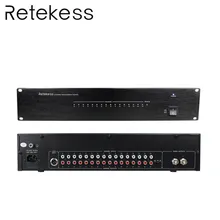 Retekess T149 8CH/16CH Infrared Wireless Emission Conference System Controller For Digital Infrared Voice Distribution System interactive voice response system for college automation