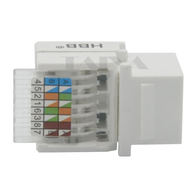 Keystone CAT5E RJ45 с белым цветом