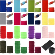 Men Women’s Turban Magic Scarf Outdoor Sports Bicycle Riding Headband Bike Cycling Balaclava Neck Tube Warmer Bandanas Face Mask
