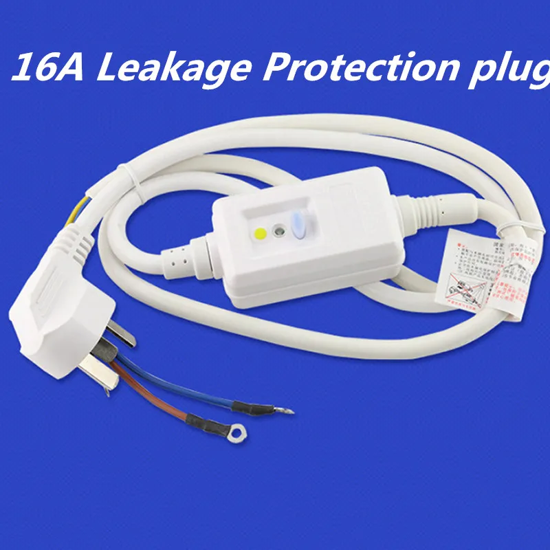 Au plug rewirable Power Leakage Protection Plug Wire 16A Australia plug leakage switch power