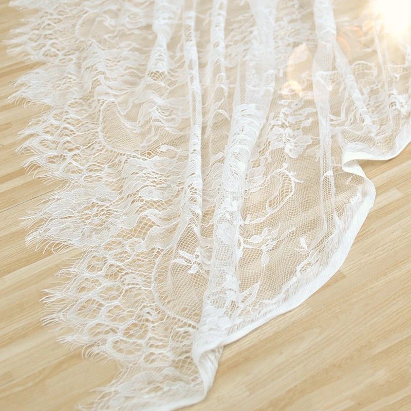 Vintage White Lace Table Cloth Wedding Party Decor Translucent Table Cover Embroidered Tablecloth for Home Decor 150*300cm