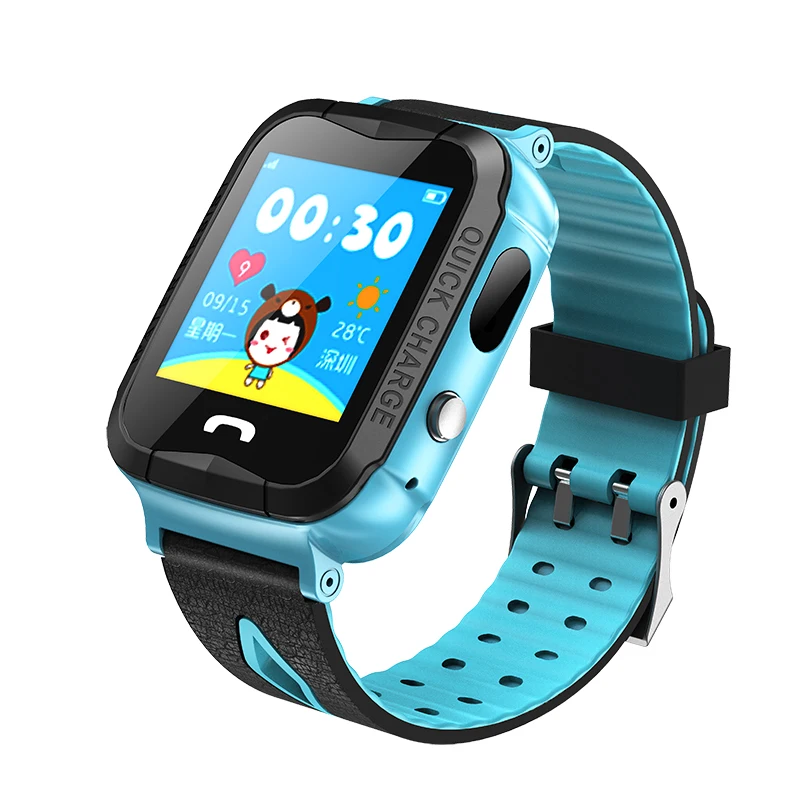 V6G Kids GPS Tracking Watch Baby Waterproof Smartwatch SOS Call Location Anti-lost Monitor 1.44 Inch Color Screen Sport Bracelet