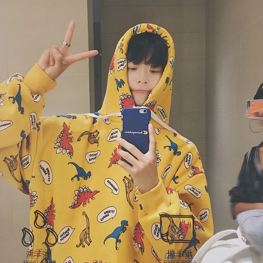 

Harajuku Sweatshirt Men Hip Hop Cotton Hoodie Funny Printed Casual Hoodies Streetwear Sudaderas Para Hombre Mens Clothes 50WY034