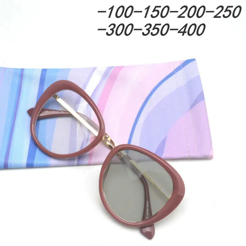 Для женщин оптические очки кадр для очки Для мужчин Для женщин миопия очки кадр компьютер фотохромные линзы солнцезащитные очки FML - Цвет оправы: red-400