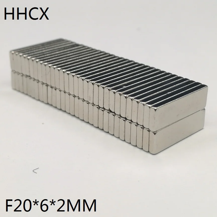 10 шт./лот F 20x6x2 мм N35 сильной квадратной NdFeB неодимовый магнит редкоземельный магнит 20*6*2 мм неодимовые магниты 20мм x 6мм x 2мм