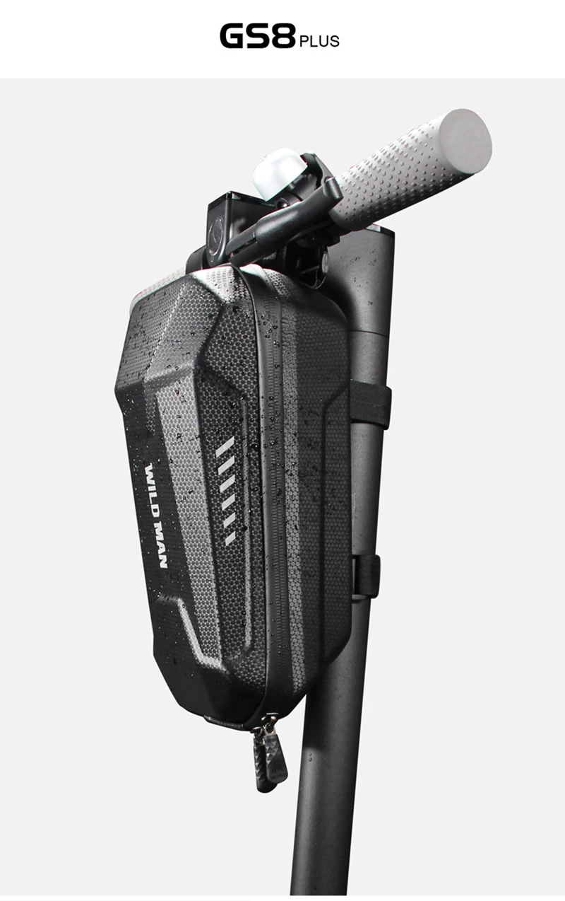 WILD MAN Rainproof Multifunctional Folding Bike Bag Bicycle Handlebar Bag Panniers EVA Hard Shell Front Cycling Bag Accessories (21)