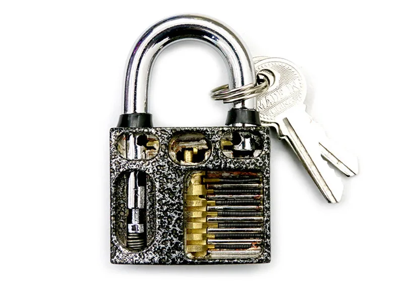 Clear Practice Padlocks Pad Lock Training Tools Transparent Practice Set SUN