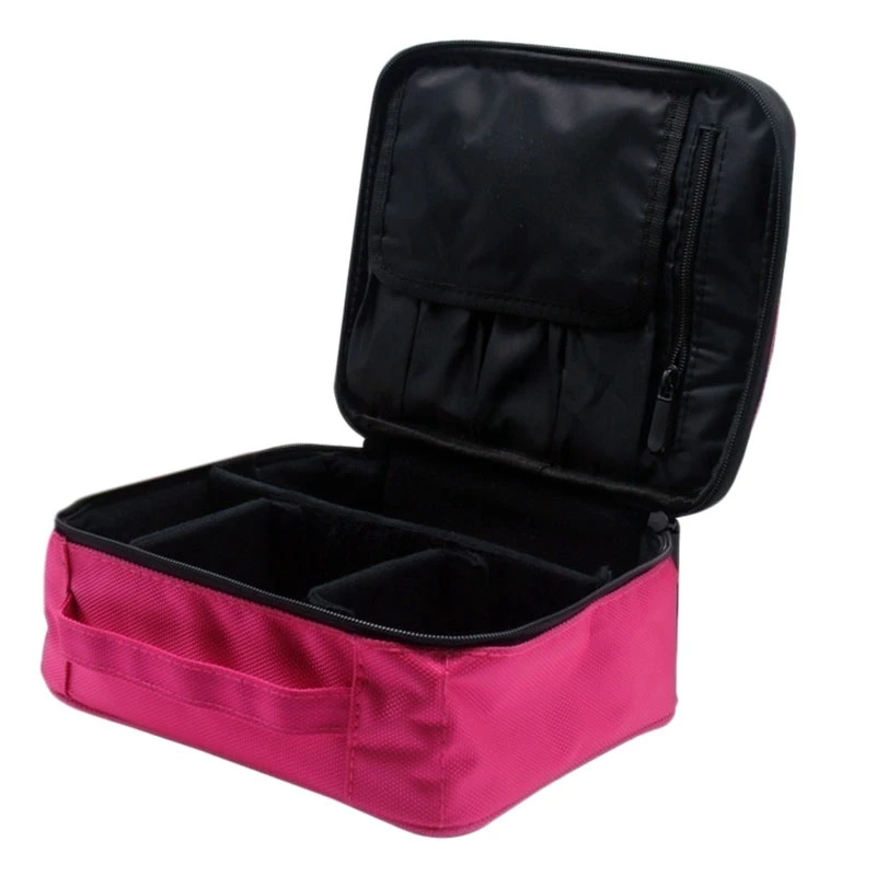 FGGS-женская косметичка Сумка для косметики в дорогу на молнии портативная макияжная сумка дизайнерские сумки для макияжа - Цвет: Pink
