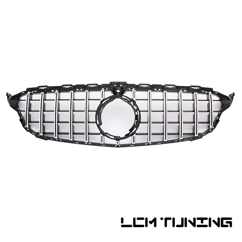 

2019 New For Mercedes For Benz C-class W205 C200 C250 C300 2019-on with Emblem GT Sport Style Front Bumper Racing Grille
